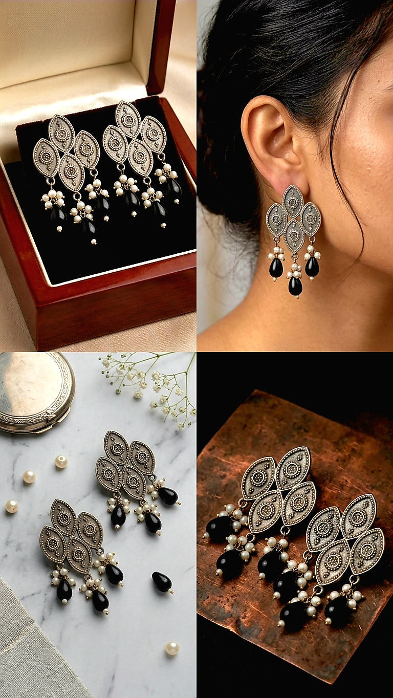 Multi Layer Drop Earrings