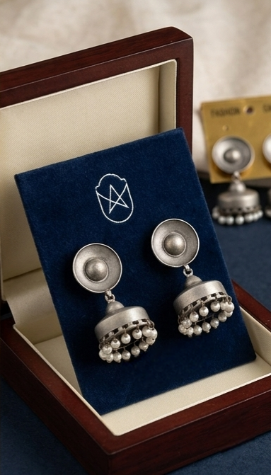 Classic Dome Jhumka Earrings