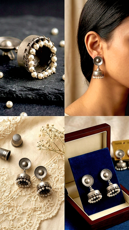 Classic Dome Jhumka Earrings