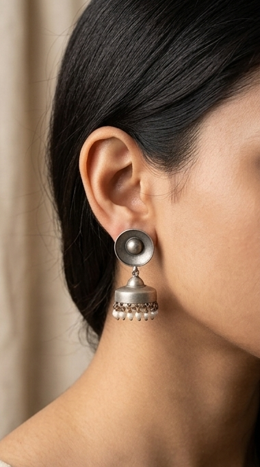 Classic Dome Jhumka Earrings