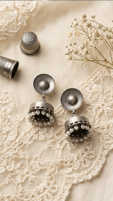 Classic Dome Jhumka Earrings